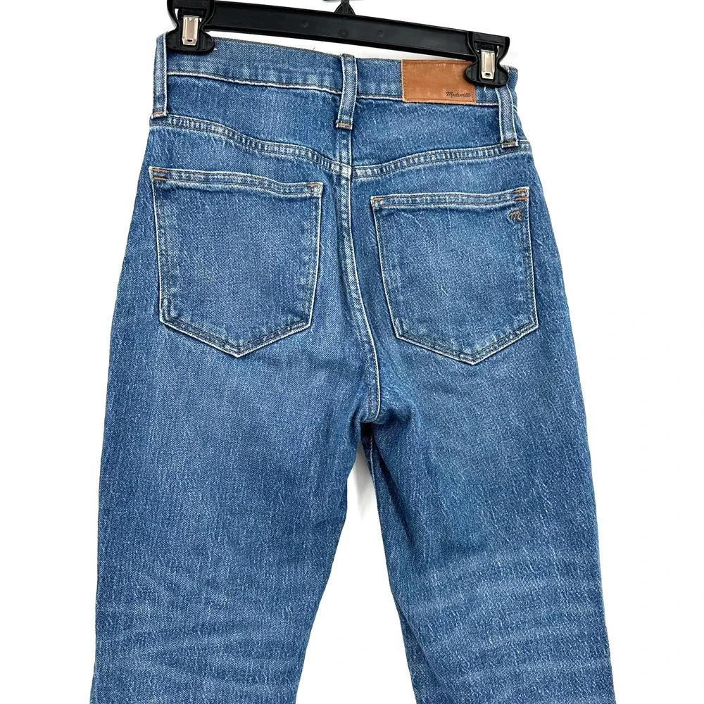Madewell size 23 classic straight jean blue denim high waisted nondistressed‎